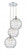 Athens Deco Swirl - 3 Light - 19 inch - Polished Chrome - Cord hung - Multi Pendant (3442|113B-3P-PC-G1213-12)