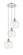 Athens Water Glass - 3 Light - 15 inch - Polished Chrome - Cord hung - Multi Pendant (3442|113B-3P-PC-G1215-8)