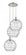 Athens Deco Swirl - 3 Light - 19 inch - Polished Nickel - Cord hung - Multi Pendant (3442|113B-3P-PN-G1213-12)