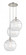 Athens Water Glass - 3 Light - 19 inch - Polished Nickel - Cord hung - Multi Pendant (3442|113B-3P-PN-G1215-12)