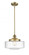 Bridgeton - 1 Light - 12 inch - Brushed Brass - Stem Hung - Mini Pendant (3442|201S-BB-G694-12)