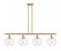 Athens Water Glass - 4 Light - 48 inch - Satin Gold - Cord hung - Island Light (3442|516-4I-SG-G1215-8-LED)