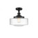 Bridgeton - 1 Light - 12 inch - Matte Black - Semi-Flush Mount (3442|517-1CH-BK-G694-12)