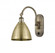 Bristol - 1 Light - 8 inch - Antique Brass - Adjustable Swing Arm (3442|518-1W-AB-MBD-75-AB)