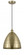Bristol - 1 Light - 12 inch - Antique Brass - Cord hung - Mini Pendant (3442|616-1P-AB-MBD-12-AB-LED)