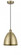Bristol - 1 Light - 9 inch - Antique Brass - Cord hung - Mini Pendant (3442|616-1P-AB-MBD-9-AB-LED)
