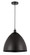 Bristol - 1 Light - 16 inch - Matte Black - Cord hung - Mini Pendant (3442|616-1P-BK-MBD-16-BK-LED)