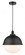 Hampden - 1 Light - 13 inch - Matte Black - Cord hung - Pendant (3442|616-1PH-BK-HFS-121-BK)