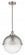 Hampden - 1 Light - 13 inch - Brushed Satin Nickel - Cord hung - Pendant (3442|616-1PH-SN-HFS-124-SN)