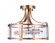 Elliot 3 Light Semi Flush in Satin Brass (20|55353-SB)