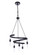 Tranquil 5 Light Chandelier in Flat Black (20|55425-FB)