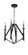 The Reserve 4 Light Chandelier in Flat Black/Satin Brass (20|55534-FBSB)