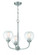 Glenda 3 Light Chandelier in Brushed Polished Nickel (20|56223-BNK)