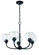 Glenda 5 Light Chandelier in Flat Black (20|56225-FB)