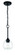 Glenda 1 Light Mini Pendant in Flat Black (20|56291-FB)