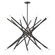 20 Lt Scandinavian Gray Chandelier (108|46779-76)