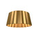 Plisse 14-in Aged Gold 2 Lights Flush Mount (7713|FM528514AG)
