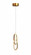Circa 23'' LED Looping Pendant In Gold (4450|HF5021-GL)