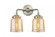 Bell - 2 Light - 13 inch - Brushed Satin Nickel - Bath Vanity Light (3442|284-2W-SN-G58)