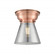 Cone - 1 Light - 6 inch - Antique Copper - Flush Mount (3442|623-1F-AC-G63-LED)