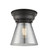 Cone - 1 Light - 6 inch - Matte Black - Flush Mount (3442|623-1F-BK-G63)