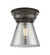 Cone - 1 Light - 6 inch - Oil Rubbed Bronze - Flush Mount (3442|623-1F-OB-G63)