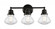 Olean - 3 Light - 23 inch - Matte Black - Bath Vanity Light (3442|623-3W-BK-G322)