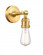 Bare Bulb - 1 Light - 5 inch - Satin Gold - Adjustable Sconce (3442|203-SG)