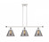 Cone - 3 Light - 36 inch - White Polished Chrome - Stem Hung - Island Light (3442|916-3I-WPC-G43-LED)