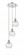 Athens Deco Swirl - 3 Light - 12 inch - Polished Chrome - Cord hung - Multi Pendant (3442|113B-3P-PC-G1213-6)