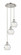 Athens Deco Swirl - 3 Light - 12 inch - Polished Nickel - Cord hung - Multi Pendant (3442|113B-3P-PN-G1213-6)