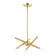 6 Lt Satin Brass Mini Chandelier (108|46773-12)