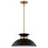 Perkins; 1 Light; Small Pendant; Matte Black with Burnished Brass (81|60/7460)