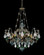 Renaissance Rock Crystal 8 Light 120V Pendant in Black with Clear Crystal and Rock Crystal (168|3587-51CL)