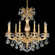 Milano 9 Light 120V Chandelier in Florentine Bronze with Clear Heritage Handcut Crystal (168|5679-83H)