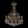 Milano 28 Light 120V Chandelier in Florentine Bronze with Clear Heritage Handcut Crystal (168|5688-83H)