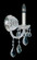 Olde World 1 Light 120V Wall Sconce in Aurelia with Clear Heritage Handcut Crystal (168|6805-211H)