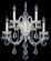 Olde World 5 Light 120V Wall Sconce in Aurelia with Clear Heritage Handcut Crystal (168|6806-211H)
