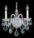 Olde World 2 Light 120V Wall Sconce in Polished Silver with Clear Heritage Handcut Crystal (168|6807-40H)