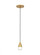 Cupola 1 Light Pendant (7355|700TRSPCPA1RNB-LED930)