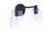 Emilio 2 Light Vanity in Flat Black (20|12615FB2)