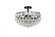 Savannah 16 inch flush mount in black (758|1107F16BK)