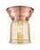 Bell - 1 Light - 6 inch - Antique Copper - Flush Mount (3442|623-1F-AC-G58-LED)