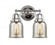 Bell - 2 Light - 13 inch - Polished Chrome - Bath Vanity Light (3442|623-2W-PC-G58)