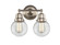 Beacon - 2 Light - 14 inch - Brushed Satin Nickel - Bath Vanity Light (3442|623-2W-SN-G202-6)