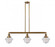 Oxford - 3 Light - 40 inch - Brushed Brass - Stem Hung - Adjustable Island Light (3442|213-BB-G534-LED)