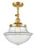 Oxford - 1 Light - 12 inch - Satin Gold - Adjustable Semi-Flush Mount (3442|201F-SG-G542-LED)