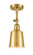 Addison - 1 Light - 5 inch - Satin Gold - Adjustable Semi-Flush Mount (3442|201F-SG-M9-SG)
