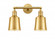 Addison - 2 Light - 16 inch - Satin Gold - Adjustable Bath Vanity Light (3442|208-SG-M9-SG)