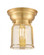 Bell - 1 Light - 6 inch - Satin Gold - Flush Mount (3442|623-1F-SG-G58-LED)